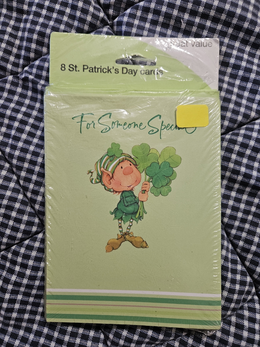 American Greetings St. Patrick's Day Cards Package of 8. NO ENVELOPES